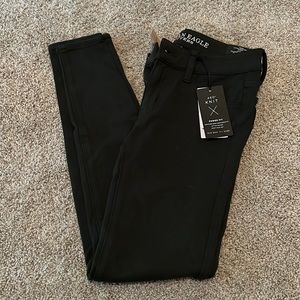 American eagle knit jeggings size 2 - dark forest green